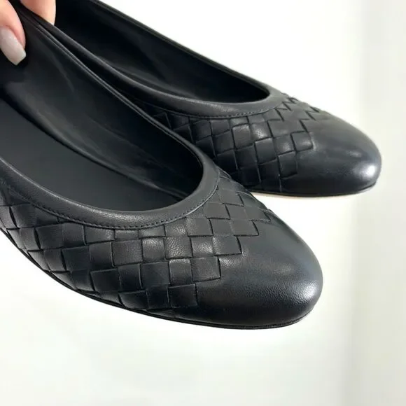 Bottega Veneta $670 Napa Intrecciato Ballet Flats in black - Picture 7 of 11